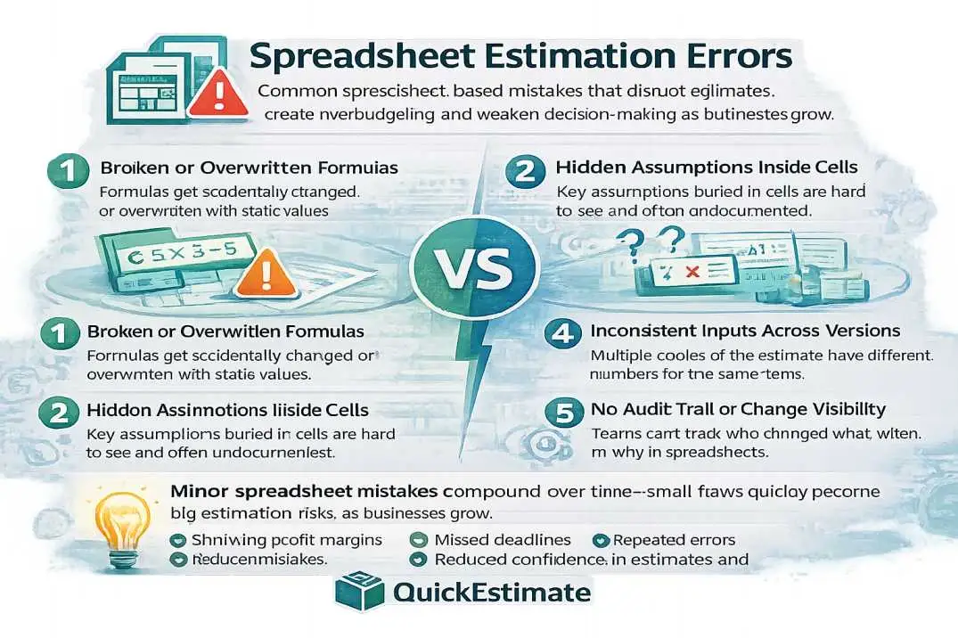 Spreadsheet estimation errors