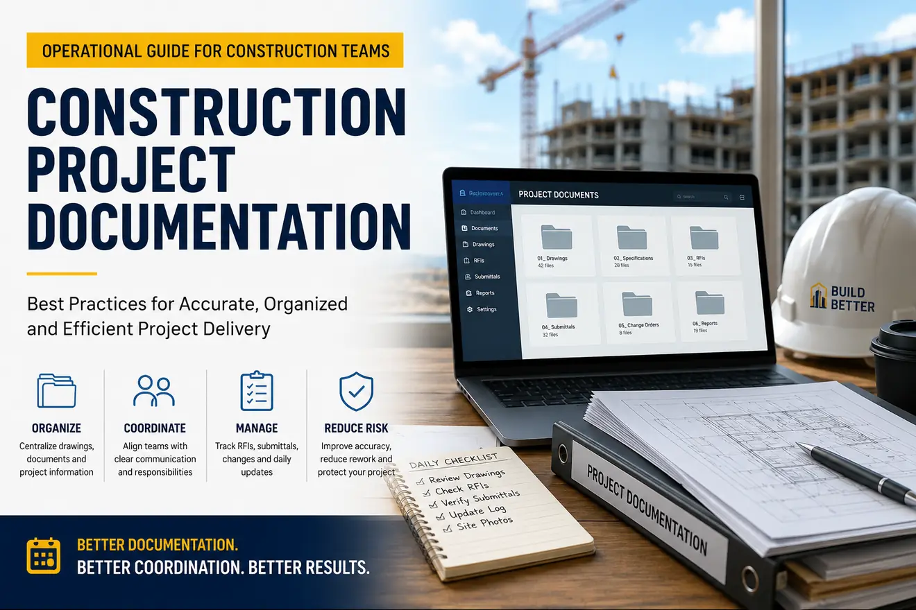 Construction project documentation workflow for contractors and project teams