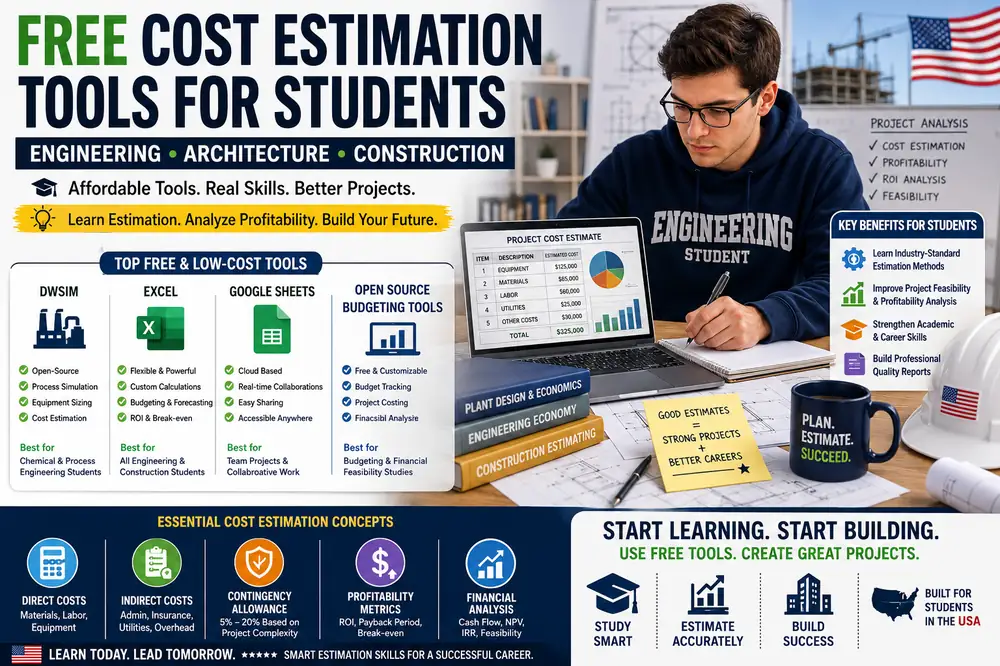 Best Free Cost Estimation Tools for Students in 2026 (Capcost Alternatives)