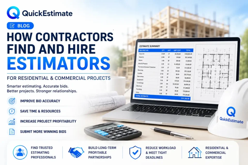 How Contractors Find and Hire Estimators for Residential & Commercial Projects