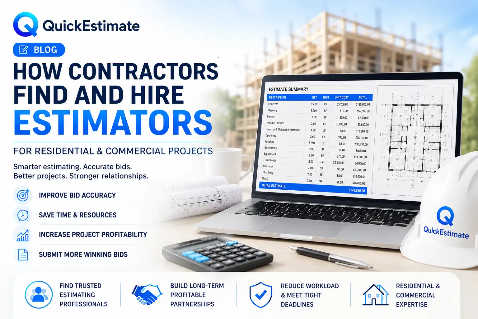 How Contractors Find and Hire Estimators for Residential & Commercial Projects