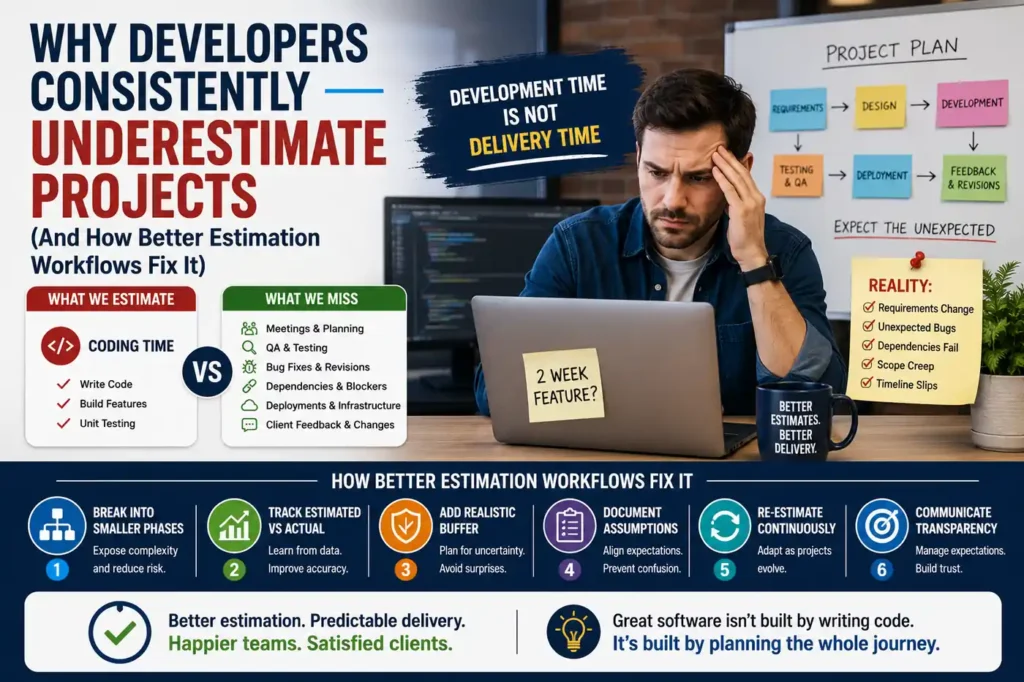 Why Software Developers Consistently Underestimate Projects, And How Better Estimation Workflows Can Fix It