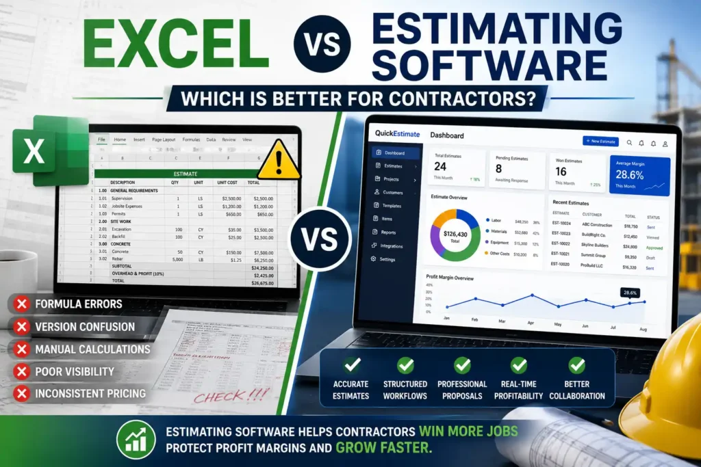 Excel vs Estimating Software: Which Is Better for Contractors?