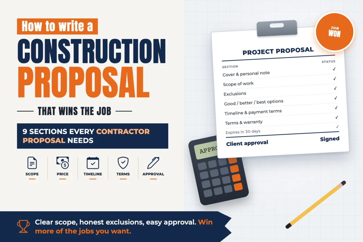 How to Write a Construction Proposal That Wins the Job